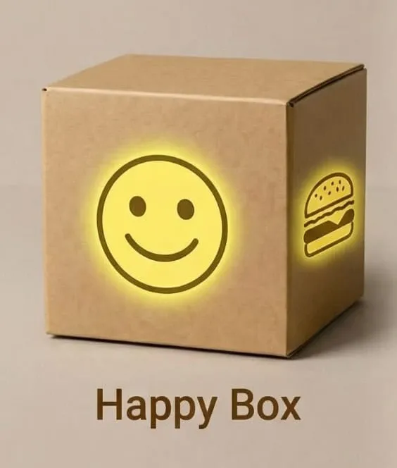 Happy Box with feel-good meals and mood-boosting comfort food